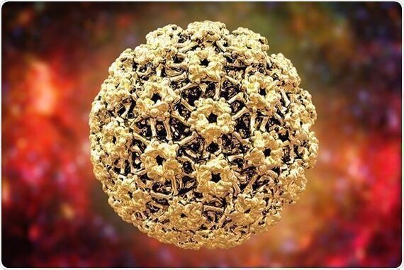 Humani papiloma virus, koji uzrokuje izrasline na koži